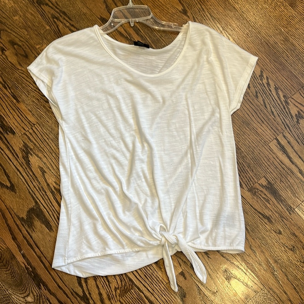 Mossimo Supply Co Tie Waist Short Sleeve Shirt